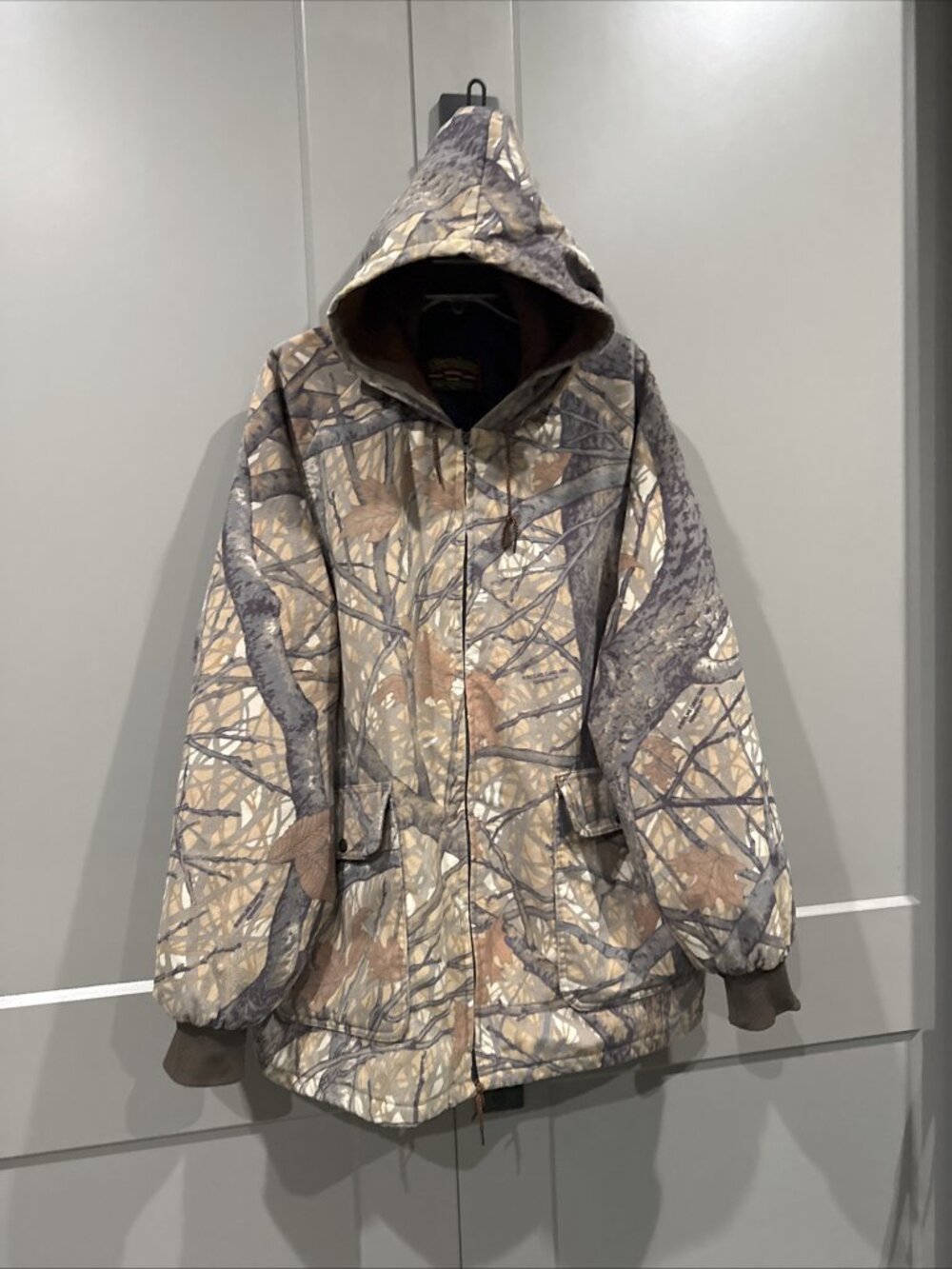 Vintage Westark Men's Skyline Apparition Camo Hooded Insulated Bomber 3XL Jacket